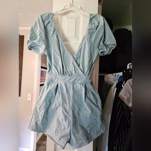 Denim Romper